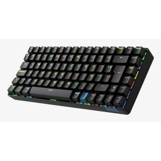 Teclado mecánico Hiditec GM1K Wireless 75% Gateron Pro Red RGB Hot-Swap Español