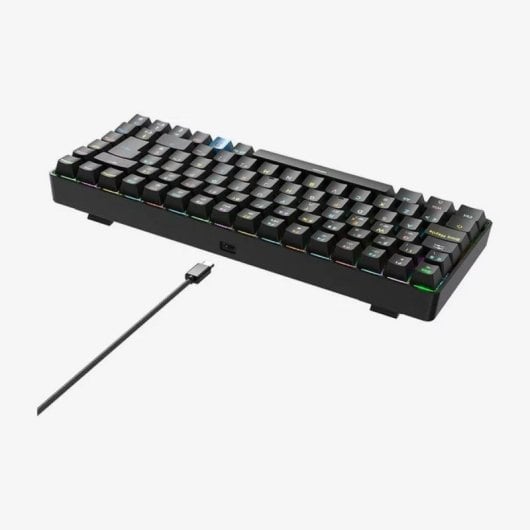 Teclado mecánico Hiditec GM1K Wireless 75% Gateron Pro Red RGB Hot-Swap Español