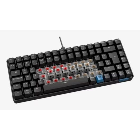 Teclado mecánico Hiditec GM1K Wireless 75% Gateron Pro Red RGB Hot-Swap Español