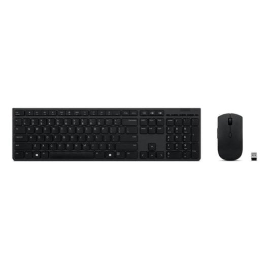 Teclado Lenovo 4X31K03961 Inalámbrico RF Wireless + Bluetooth Completo Gris con Ratón