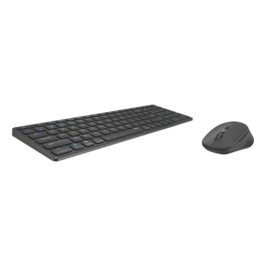 Clavier Sans Fil Rapoo 9700M, Bluetooth 5.0, Aluminium, Noir, Souris Incluse