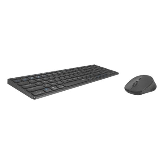 Clavier Sans Fil Rapoo 9700M, Bluetooth 5.0, Aluminium, Noir, Souris Incluse