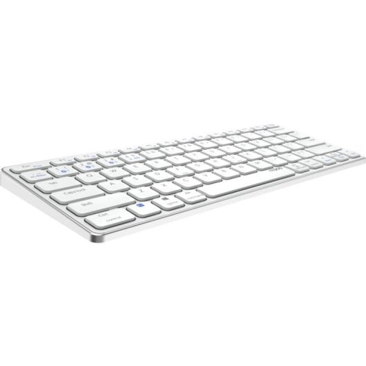 Tastatur Rapoo E9600M Kabellos Bluetooth 5.0 Mini Ultrakompakt Aluminium Weiß