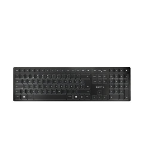 Teclado Cherry KW 9100 Slim Inalámbrico RF y Bluetooth QWERTY Español Negro