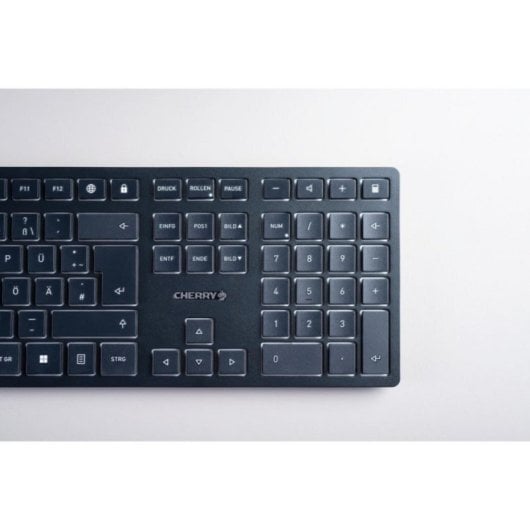 Teclado Cherry KW 9100 Slim Inalámbrico RF y Bluetooth QWERTY Español Negro