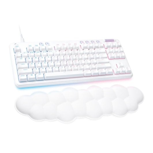 Teclado Gaming Logitech G713 GX Brown RGB Tenkeyless USB Blanco Descansa Muñecas