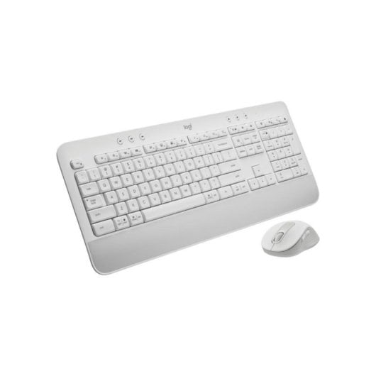 Teclado Logitech 920-011032 Inalámbrico Bluetooth QWERTY Membrana Blanco con Ratón