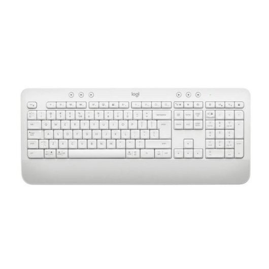 Teclado Logitech 920-011032 Inalámbrico Bluetooth QWERTY Membrana Blanco con Ratón