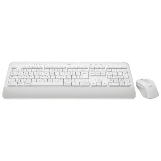 Teclado Logitech 920-011032 Inalámbrico Bluetooth QWERTY Membrana Blanco con Ratón