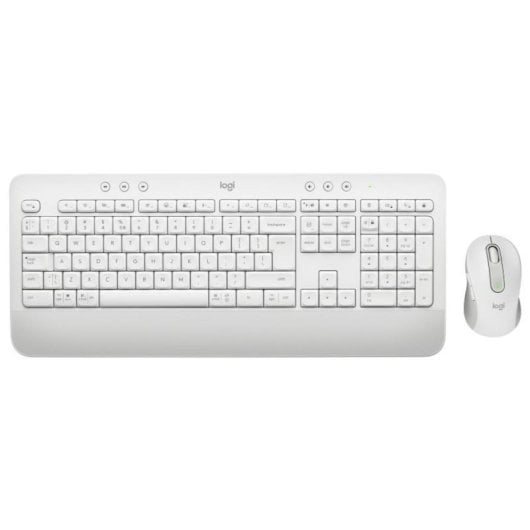 Teclado Logitech 920-011032 Inalámbrico Bluetooth QWERTY Membrana Blanco con Ratón