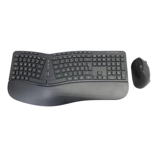 Teclado Conceptronic ORAZIO02DE Completo Inalámbrico RF Negro com Ratón incluído