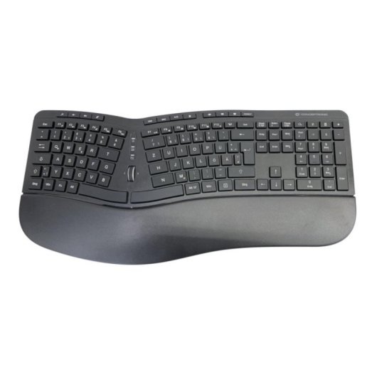 Teclado Conceptronic ORAZIO02DE Completo Inalámbrico RF Negro com Ratón incluído