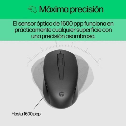 Teclado y Ratón Inalámbrico HP 330 Completo 2.4GHz Negro USB AAA Chiclet Ambidiestro
