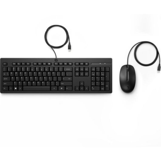 Tastiera e Mouse HP Combo 225 Kabel Wired USB Membrana Nero Tastiera e Mouse HP Combo 225 Kabel Wired USB Membrana Nero