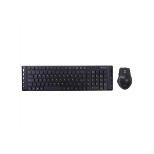 Teclado y Ratón Inalámbrico Approx APPMX430 QWERTY Español 105 Teclas 6 Botones Negro