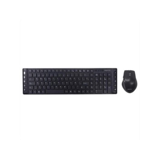 Teclado y Ratón Inalámbrico Approx APPMX430 QWERTY Español 105 Teclas 6 Botones Negro