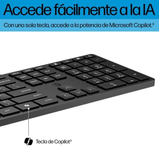 Teclado HP 320MK Interruptor de Membrana Cableado USB Negro Ratón Incluido Copilot