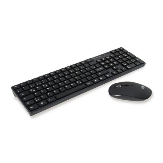 Clavier Conceptronic ORAZIO01DE sans fil QWERTZ allemand avec souris optique noire