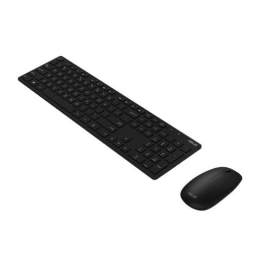 Teclado inalámbrico ASUS W5000 Completo Negro con Ratón 1600DPI Ambidiestro RF