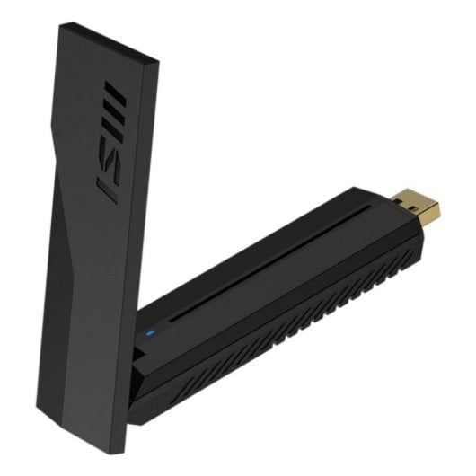 Adaptador WiFi MSI BE6500 USB 3.2 WiFi 7 2880Mbps 6GHz Antena Alta Ganancia Negro