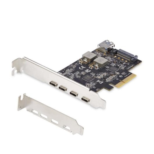 PCIe USB Erweiterungskarte 4x USB-C 1x USB-A 10 Gbps ASMEDIA ASM3142 SATA PCI 3.0 Schwarz