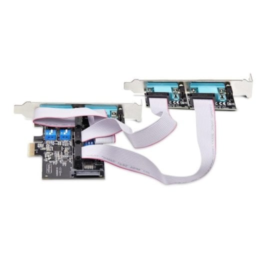 PCIe Serielle Schnittstellenkarte 4 Port DB9 RS232/422/485 ASIX-AX99100 Schwarz