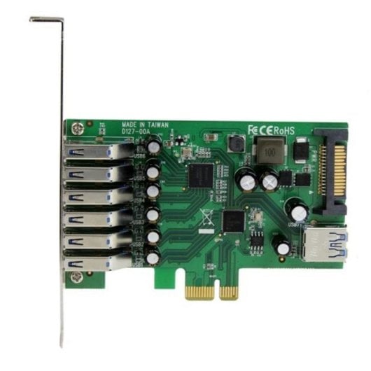 Scheda PCI Express StarTech 7 Porte USB 3.2 Gen 1 con Alimentazione SATA Low-profile / Full-height