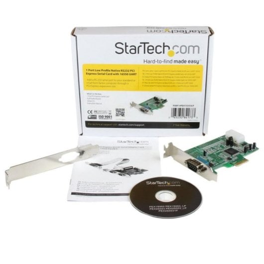 PCI Express Serielle Schnittstellenkarte PEX1S553LP ASIX 460,8 Kbit/s Grün PCIe RS-232
