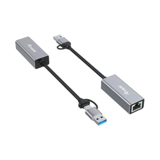Adaptador de red Equip 133495 USB-C a 2,5GbE Aluminio Gris USB-A/USB-C/RJ45