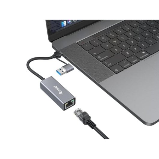 Adaptador de red Equip 133495 USB-C a 2,5GbE Aluminio Gris USB-A/USB-C/RJ45