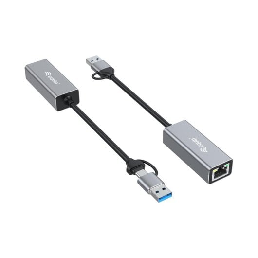 Adaptador de red Equip 133495 USB-C a 2,5GbE Aluminio Gris USB-A/USB-C/RJ45
