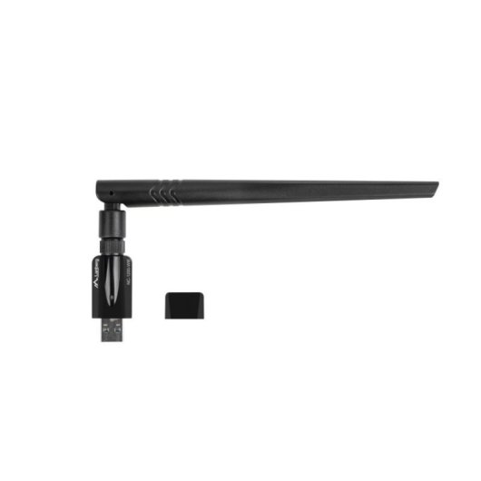 Adaptador Wi-Fi Lanberg NC-1200-WIE USB 1200 Mbps Doble Banda Antena Externa Negro