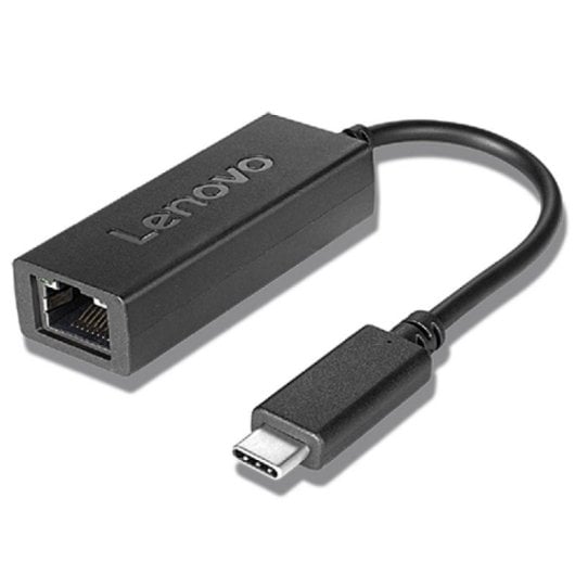 Adaptador Ethernet Lenovo 4X90S91831 USB Tipo C Alámbrico Negro