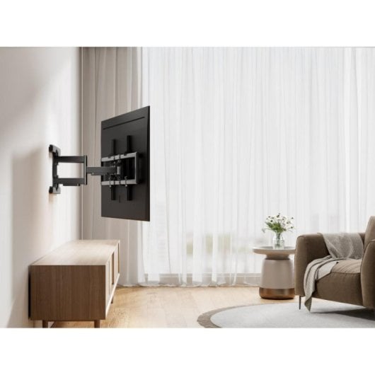 Soporte TV Equip 650348 43-100" Movimiento Completo Inclinable Giratorio Pared Negro