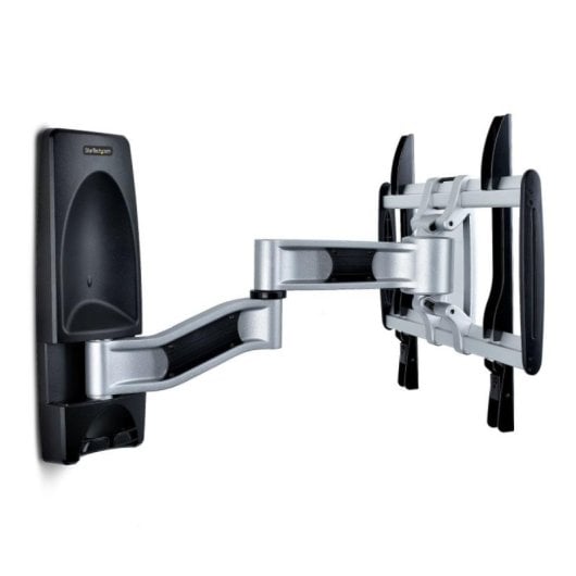 TV Wandhalterung StarTech.com VESA 400x400 26–65" 45 kg Schwenkbar Neigbar Schwarz Silber