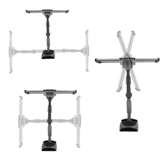 TV Wandhalterung StarTech.com VESA 400x400 26–65" 45 kg Schwenkbar Neigbar Schwarz Silber