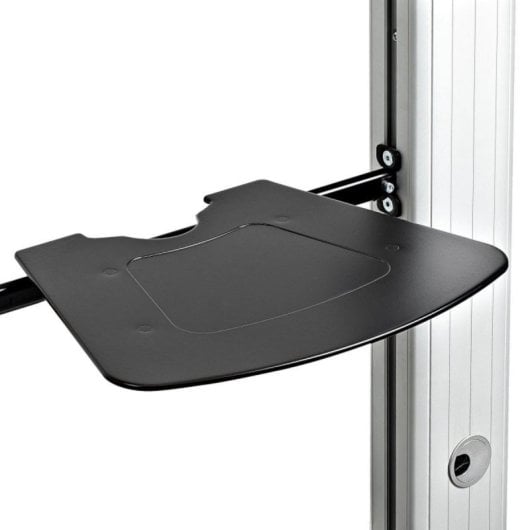 TV-Rollwagen StarTech.com STNDMTVDUO Höhenverstellbar Neigbar Schwarz Silber TV-Ständer