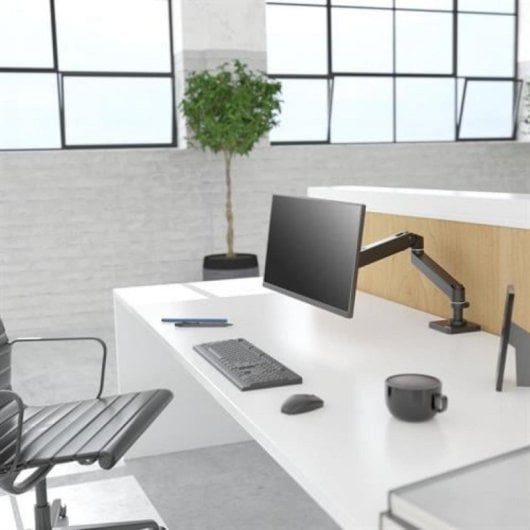 Soporte monitor Ergotron LX Pro Series 45-682-292 Negro, 10kg, 34", ajuste altura, abrazadera