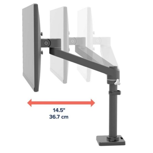 Brazo para Monitor Ergotron NX Series NX Monitor Arm Negro 8kg 34" Abrazadera Ajustable