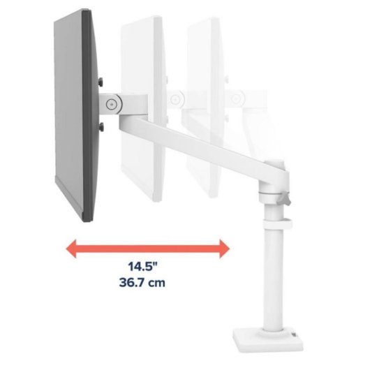Brazo para monitor Ergotron NX Series NX Monitor Arm White 8kg 34" Blanco/Negro