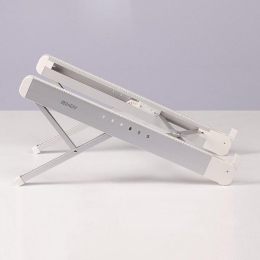 Laptop-Ständer Lindy 20916 Klappbar Verstellbar Aluminium ABS Silikon 15,6" Laptop-Ständer Lindy 20916 Klappbar Verstellbar Aluminium ABS Silikon 15,6"