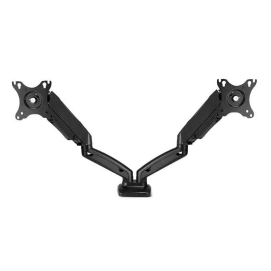 Support double écran Lindy 40706, 6,5 kg, 27 pouces, en aluminium, noir