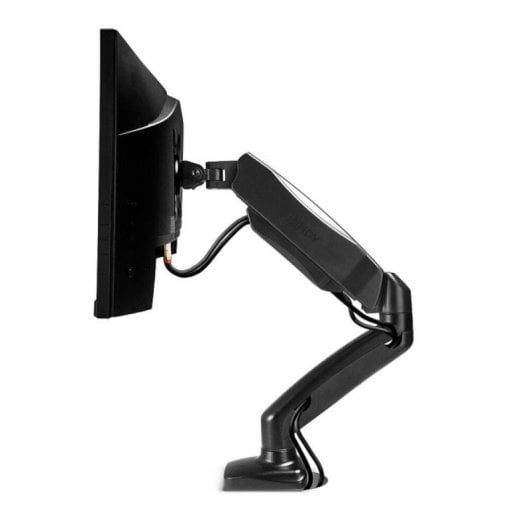 Support double écran Lindy 40706, 6,5 kg, 27 pouces, en aluminium, noir
