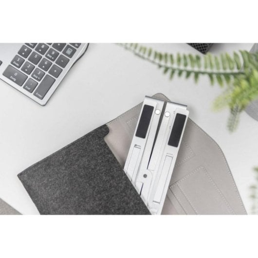 Soporte para portátil Digitus DA-10070 aluminio ajustable, USB-C PD, hub 5 puertos, 10-17"