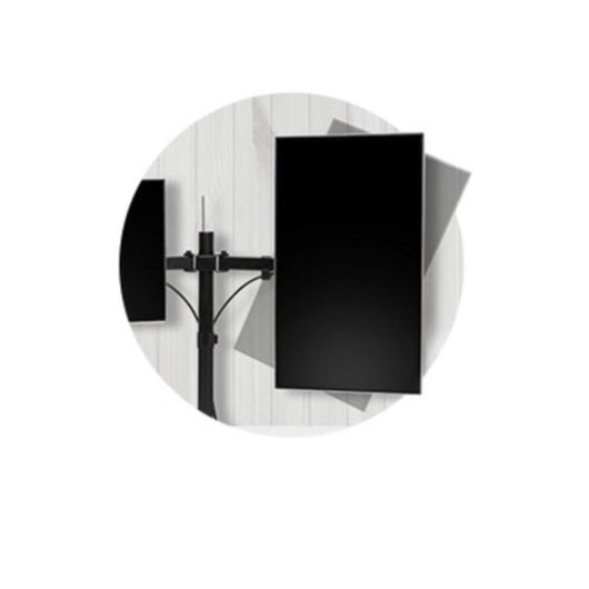 Flachbildschirmarm Kensington SmartFit® Ergo 2 Monitore 32" 8 kg Schwarz