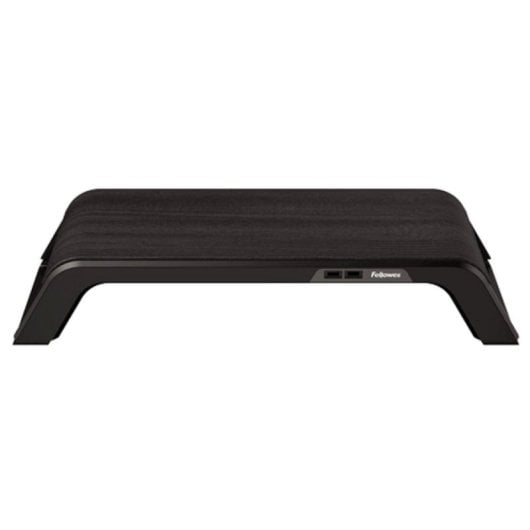 Soporte de escritorio Fellowes 8060501 18kg ajuste altura manual aluminio madera negro