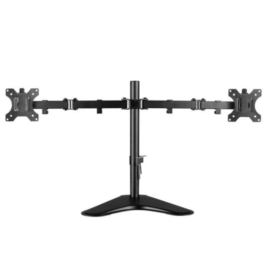 Soporte monitor escritorio V7 doble independiente hasta 32" 8kg ajuste altura negro