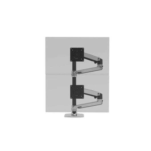 Braccio Montaggio Doppio Impilato LX Ergotron Alu Acciaio 2 Schermi 20kg 40"