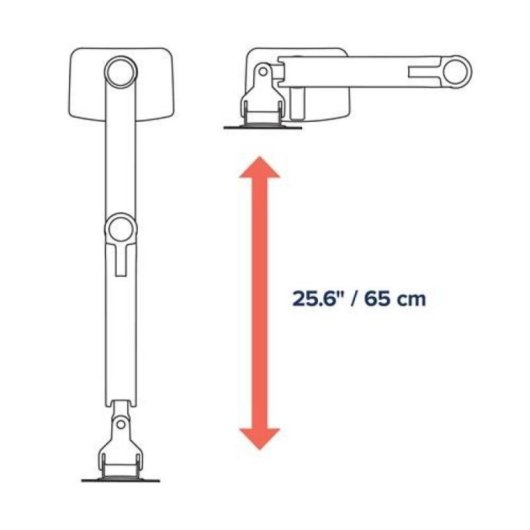 Soporte de Monitor Ergotron LX Series 45-492-216 Doble Apilado 18kg Ajuste Altura Blanco
