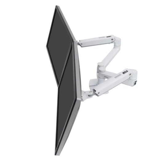 Soporte Monitor Ergotron LX 45-491-216 Blanco Ajuste Altura Doble Brazo hasta 27"/18,1Kg